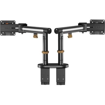  Кронштейн для мониторов Ultramounts UM 727B черный 17"-32" макс.9кг крепление к столешнице поворот и наклон 