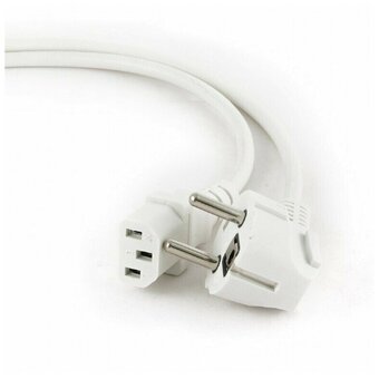  Кабель питания Gembird PC-186W-VDE VDE 0.75мм белый 1.8м 
