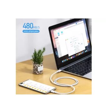  Дата-кабель REMAX Marlik Series PD 65W Fast Charging Cable RC-191 Type-C -Type-C White 