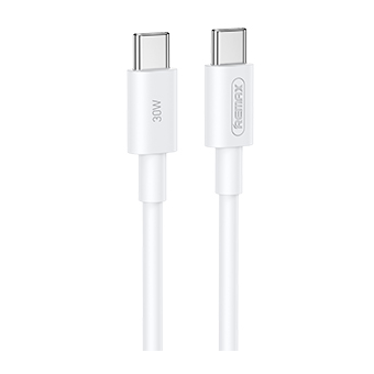  Дата-кабель REMAX RC-C021 Marlik 30W PD Fast Charging Data Cable C-C 1M Тype-C to Type-C белый 