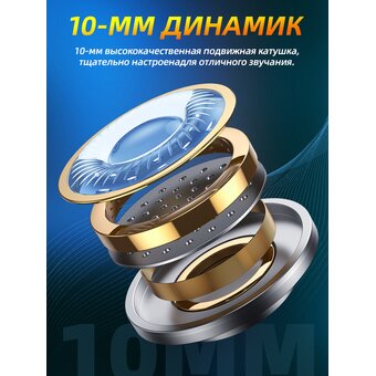  Наушники Borofone BM61 Wanderer universal earphones with mic, black 