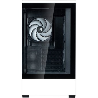  Корпус ZALMAN P30 BW, без БП, боковое окно (закаленное стекло), черно-белый, mATX 
