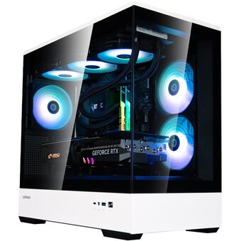  Корпус ZALMAN P30 BW, без БП, боковое окно (закаленное стекло), черно-белый, mATX 