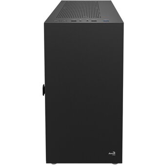  Корпус Aerocool Cs-111 Black (CS-111-G-BK-v1) (mATX, 0.5mm, стекло, USB3.0 x1, USB2.0 x2, 1x 12cm Black Fan) 