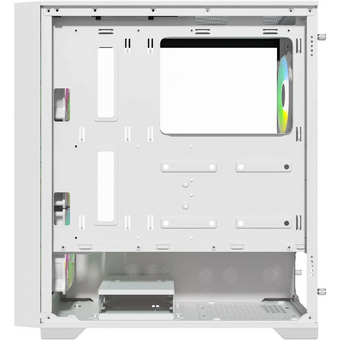  Корпус Powercase ByteFlow White (CBFW-A4), Tempered Glass, 4x 120mm ARGB fans, ARGB HUB, белый, ATX 