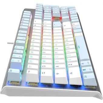  Клавиатура A4Tech Fstyler FS100 Neon синий/белый 