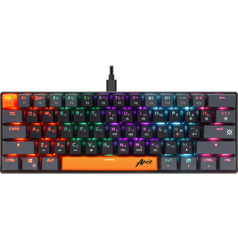  Клавиатура DEFENDER Apex GK-002 RU Grey 45002 USB 