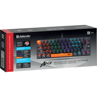  Клавиатура DEFENDER Apex GK-002 RU Grey 45002 USB 