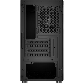  Корпус Aerocool Cs-111 Black (CS-111-G-BK-v1) (mATX, 0.5mm, стекло, USB3.0 x1, USB2.0 x2, 1x 12cm Black Fan) 