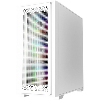  Корпус Powercase ByteFlow White (CBFW-A4), Tempered Glass, 4x 120mm ARGB fans, ARGB HUB, белый, ATX 