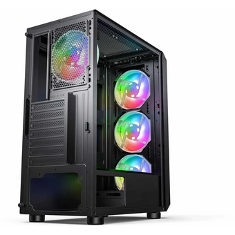  Корпус Accord 3338 черный без БП ATX 1xUSB2.0 1xUSB3.0 1xUSB3.1 audio bott PSU 