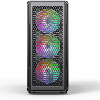  Корпус Accord 3338 черный без БП ATX 1xUSB2.0 1xUSB3.0 1xUSB3.1 audio bott PSU 