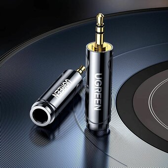  Адаптер UGREEN AV168 60711 3.5mm Male to 6.35mm Female Adapter 1pcs 