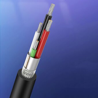  Кабель UGREEN US135 20846 USB 2.0 AM to BM Print Cable 1m Black 