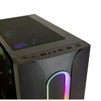  Корпус Eurocase A10 без БП ARGB black 00-00854022 Midtower ATX 