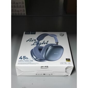  УЦ Наушники полноразмерные bluetooth HOCO W35 Air Triumph синий (плохая упаковка) 