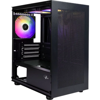  Корпус Eurocase M09 без БП 3 ARGB black 00-01064074 Minitower mATX закаленное стекло USB 3.0 