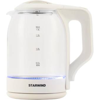  Чайник StarWind SKG1056 белый и прозрачный 