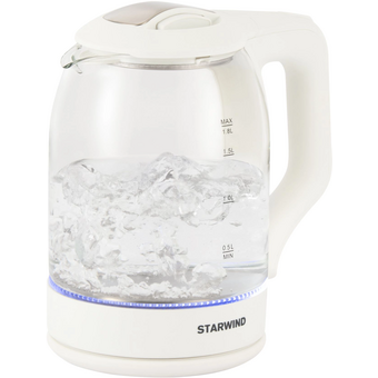  Чайник StarWind SKG1056 белый и прозрачный 