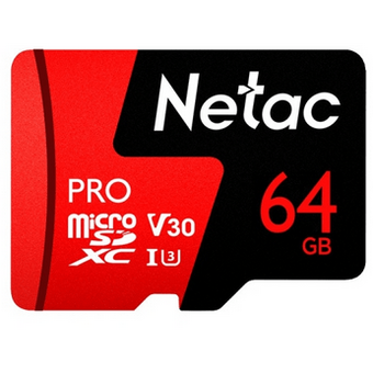  Карта памяти microSDHC Netac P500 Pro NT02P500Pro-064G-S 64GB (без SD адаптера) 100MB/s 