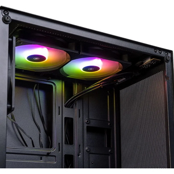  Корпус Eurocase M09 без БП 3 ARGB black 00-01064074 Minitower mATX закаленное стекло USB 3.0 