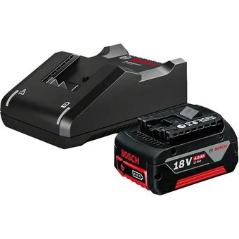  Батарея аккумуляторная Bosch GBA 18В 4Ач Li-Ion (З/У в компл.) (1600A01B9Y) 