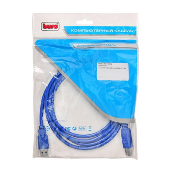  Кабель Buro (USB3.0-AM/BM) AM/BM USB3.0 1.8м USB A (m)/USB B (m) USB 3.0 