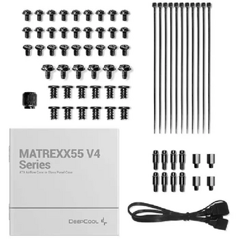  Корпус DeepCool Matrexx 55 V4 Mesh (R-Matrexx55-BKAGA4-G-4) , Midi-Tower, ATX, без БП, черный 