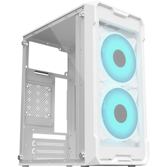  Корпус Оклик OCC-MN302F белый без БП mATX 1xUSB2.0 1xUSB3.0 audio 