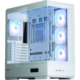  Корпус ZALMAN P50 DS White, без БП, боковое окно (закаленное стекло), белый, ATX 