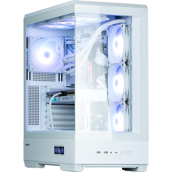  Корпус ZALMAN P50 DS White, без БП, боковое окно (закаленное стекло), белый, ATX 