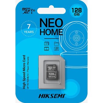 Карта памяти HIKSEMI Neo Home HS-TF-D1/128G microSDHC 128GB (без SD адаптера) R/W Speed 92/50MB/s 