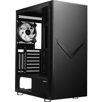  Корпус Accord 3501 черный без БП ATX 2xUSB2.0 1xUSB3.0 1xUSB3.1 audio bott PSU 