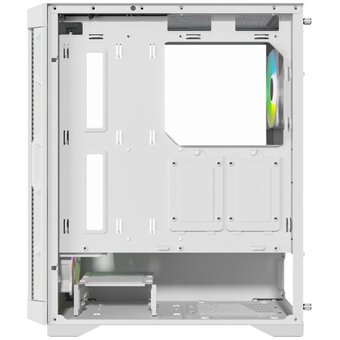  Корпус Powercase Ultimate White (CUW-A4), Tempered Glass, 4x 120mm ARGB fans, ARGB HUB, белый, ATX 