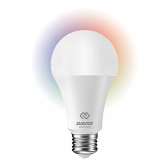  Умная лампа Digma N1 (DLE27N1R) E27 RGB 9Вт 800lm Wi-Fi 