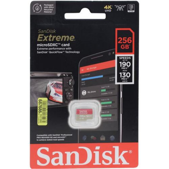  Карта памяти SANDISK SDSQXAO-256G-GN6ZG Micro SDXC 256GB UHS-I 