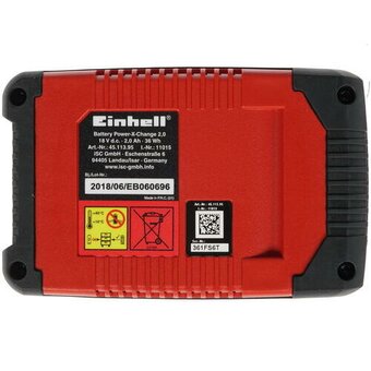  Аккумулятор Einhell Power X-Change (4511395) 18 В-2,0 Ач Li 