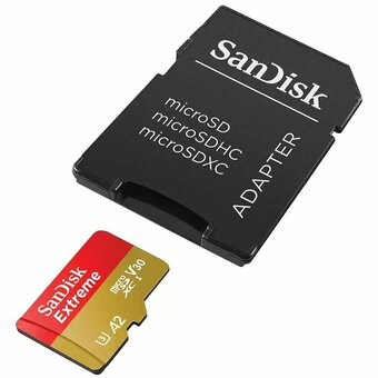  Карта памяти microSDXC SanDisk Extreme SDSQXAV-512G-GN6MA 512GB Class 10, UHS-I, W130, R 190 МБ/с, адаптер на SD 