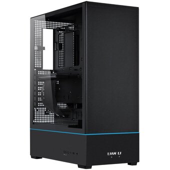  Корпус Lian Li SUP01X / Black (G99.SUP01X.R0) / 3 x 120mm PWM Fan / PCIe4.0 Riser Cable / Mid-Tower, TG 