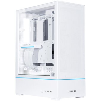  Корпус Lian Li SUP01W / White (G99.SUP01W.R0) / 3 x 120mm PWM Fan / PCIe4.0 Riser Cable / Mid-Tower, TG 