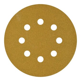  Шлифовальный круг на липучке ABRAFORM Gold Classic AF50-GC-128-8-80 P80 125мм 