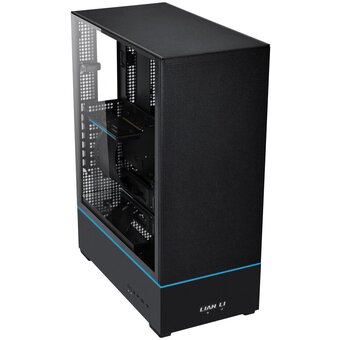  Корпус Lian Li SUP01X / Black (G99.SUP01X.R0) / 3 x 120mm PWM Fan / PCIe4.0 Riser Cable / Mid-Tower, TG 