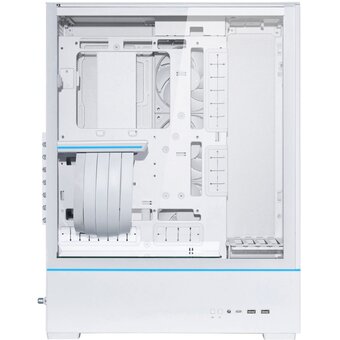  Корпус Lian Li SUP01W / White (G99.SUP01W.R0) / 3 x 120mm PWM Fan / PCIe4.0 Riser Cable / Mid-Tower, TG 