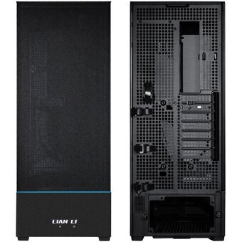  Корпус Lian Li SUP01X / Black (G99.SUP01X.R0) / 3 x 120mm PWM Fan / PCIe4.0 Riser Cable / Mid-Tower, TG 