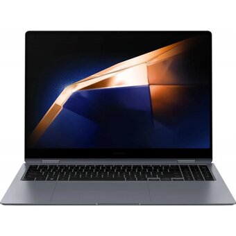  Ноутбук Samsung Electronics Galaxy Book4 Pro 360 (NP960QGK-LG1IN) 16"(2880x1800 AMOLED)/Touch/Intel Core Ultra 7 155H(1.4Ghz)/16384Mb/512PCISSDGb 