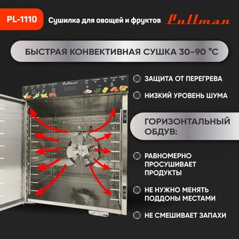  Сушилка для овощей и фруктов Pullman PL-1110 