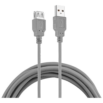  Кабель Buro BHP RET USB_AF30 USB A m-USB A f 3м серый 