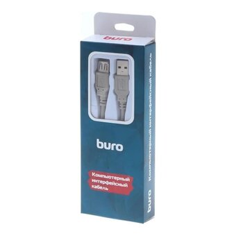  Кабель Buro BHP RET USB_AF30 USB A m-USB A f 3м серый 