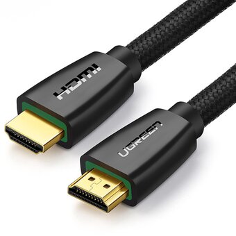  Кабель UGREEN HD118 40412 HDMI Male To Male Cable With Braid 5m- Black 