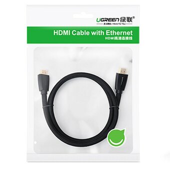  Кабель UGREEN HD118 40412 HDMI Male To Male Cable With Braid 5m- Black 